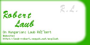 robert laub business card